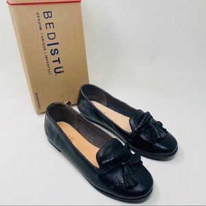 Bed Stu Flats Size 6 Suzanne Moccasin Artisan Loafer Shoes Black Bedstu Workshop